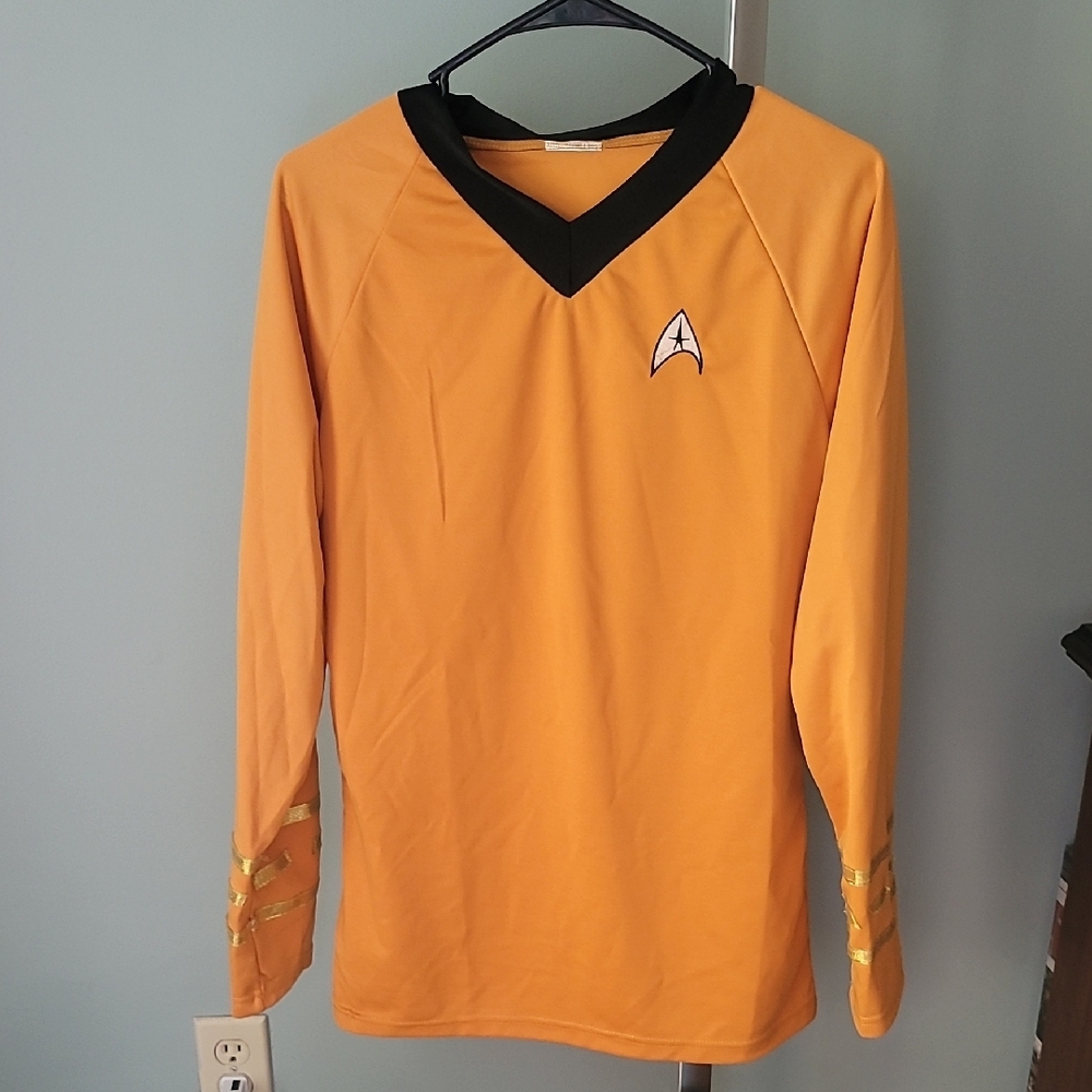 Vintage Star Trek Gold Long Sleeve Shirt